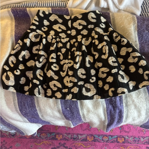 Hunter Bell London Skirt Onyx Cheetah | size 8 | never worn - Picture 4 of 5